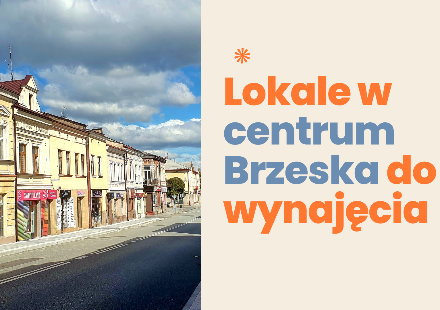 Lokale w centrum Brzeska do wynajęcia