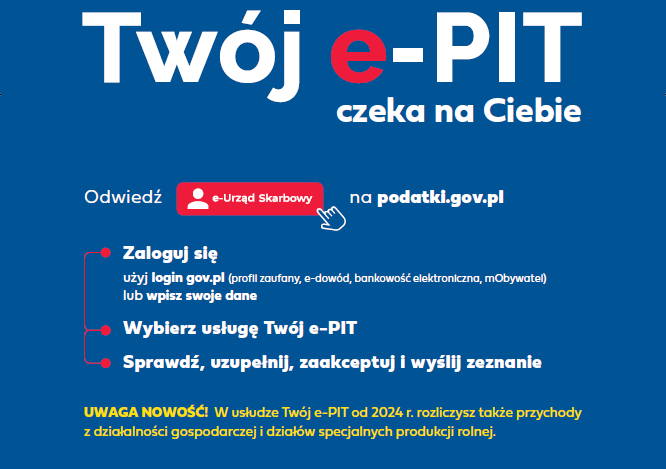 Skorzystaj z usługi Twój e-PIT