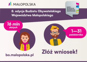 Wystartowała 8. edycja Budżetu Obywatelskiego Województwa Małopolskiego